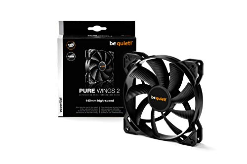 be quiet! Pure Wings 2 140mm PWM High-Speed Carcasa del Ordenador Ventilador - Ventilador de PC (Carcasa del Ordenador, Ventilador, 14 cm, 1600 RPM, 37,3 dB, 94,2 cfm)