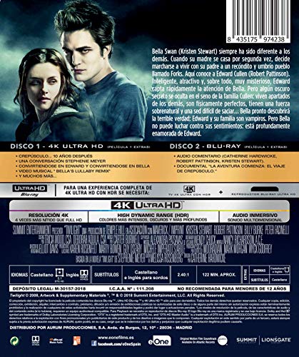 Crepusculo Blu-Ray + Uhd 4k [Blu-ray]