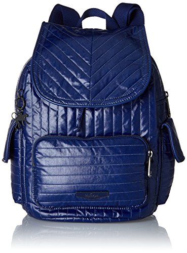 Kipling - City Pack S, Mochilas Mujer, Blau (Shiny Blue), 27x33.5x19 cm (B x H T)