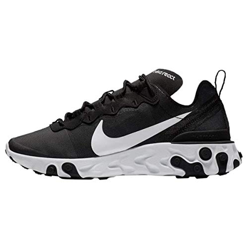 Nike W React Element 55, Zapatillas de Running para Mujer, Negro (Black/White 003), 35.5 EU