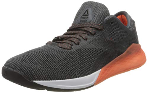 Reebok Nano 9, Zapatillas de Gimnasia para Hombre, Negro (Black/Cold Grey 6/Fiery Orange Black/Cold Grey 6/Fiery Orange), 44.5 EU