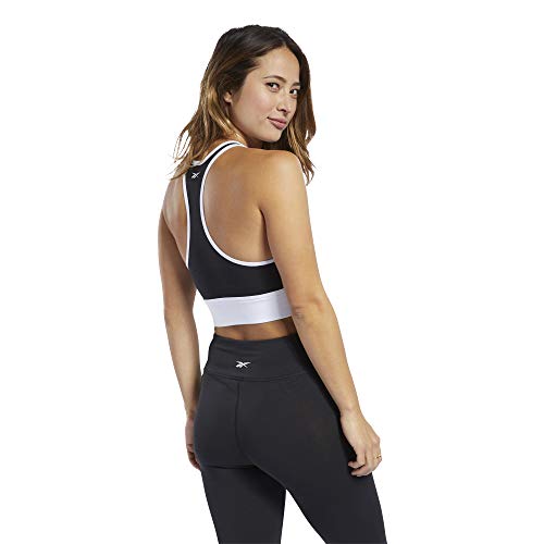 Reebok Te Linear Logo Bralette Sujetador Deportivo, Mujer, Negro, L