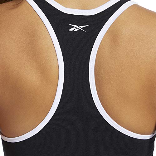 Reebok Te Linear Logo Bralette Sujetador Deportivo, Mujer, Negro, L