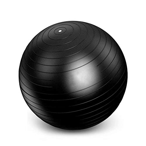 SPFAZJ U6764 Pelota Gimnasia con Bomba Mejorado de Mano Pelota de Ejercicio para Fitness, Yoga, Pilates, CrossFit, etc. - Adecuada para Hombres y MujeresNegro 70cm