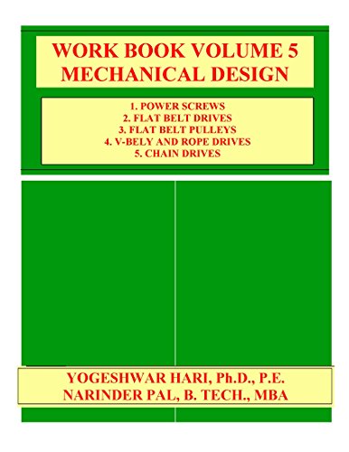 WORK BOOK VOLUME 5 MECHANICAL DESIGN (English Edition)